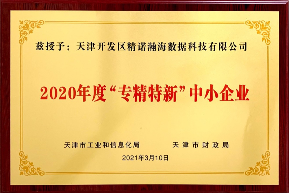 2020 年度"专精特新"中小企业